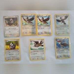 ✨Staraptor Full Evolution Pokemon Holo Card Bundle✨